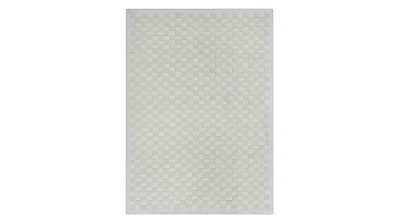 Checkers Rug x Scott Sueme, 8x10, Aloe