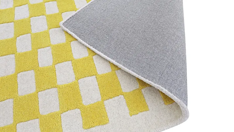 Checkers Rug x Scott Sueme, 8x10, Sunshine
