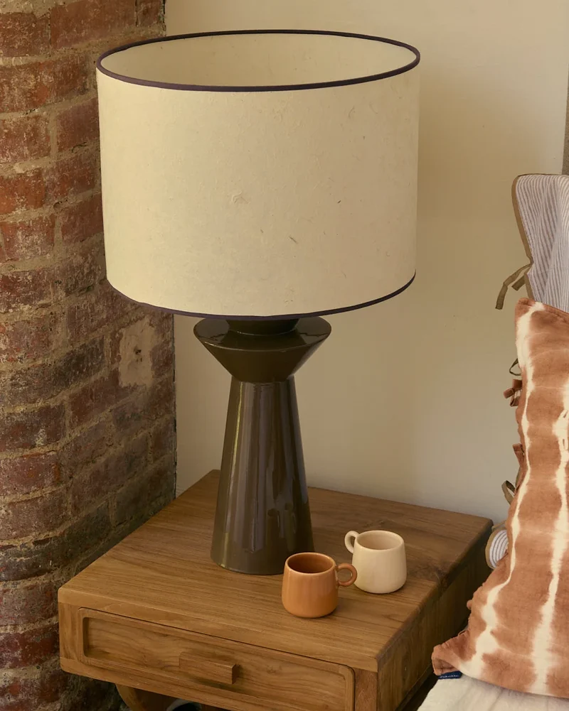Pied de lampe à poser Rosha laqué