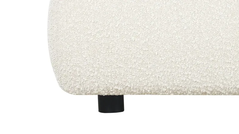 Cloud Bed with Storage, King, Cream Boucle
