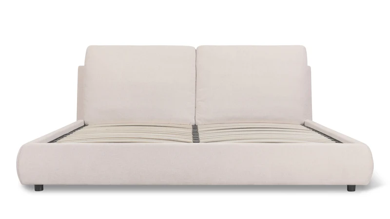 Cloud Bed With Storage, King, Latte
