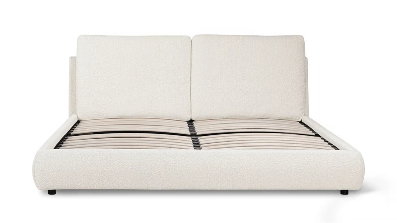 Cloud Bed, King, Cream Boucle