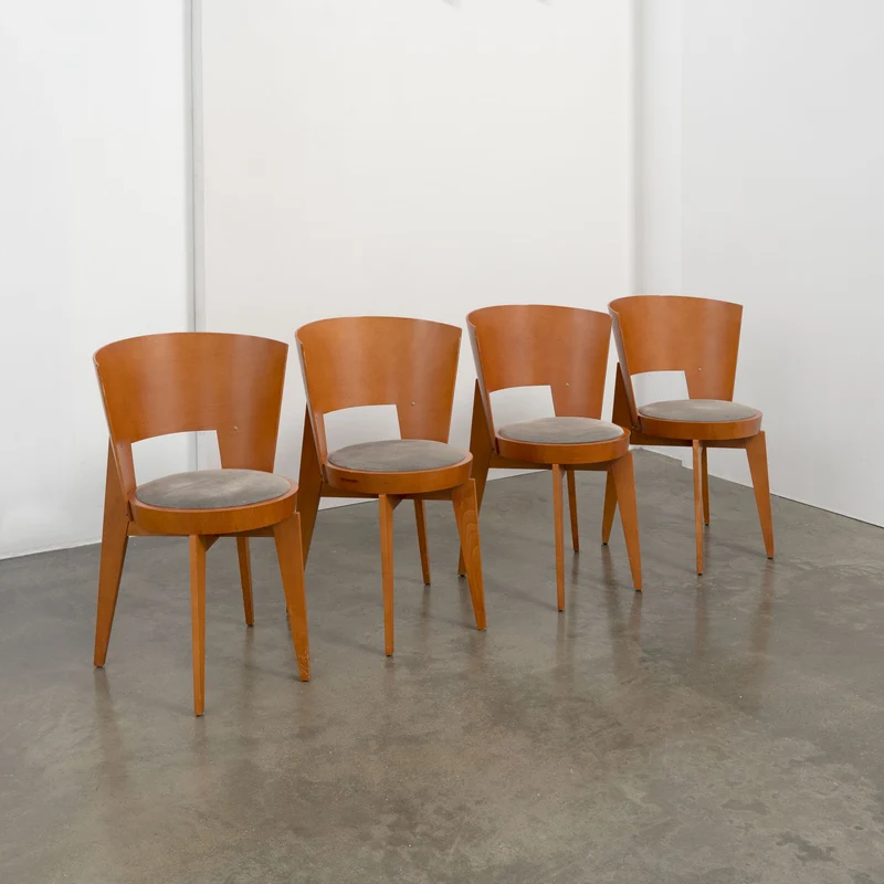4 "Ola" Dining Chairs designed by Pascal Mourgue