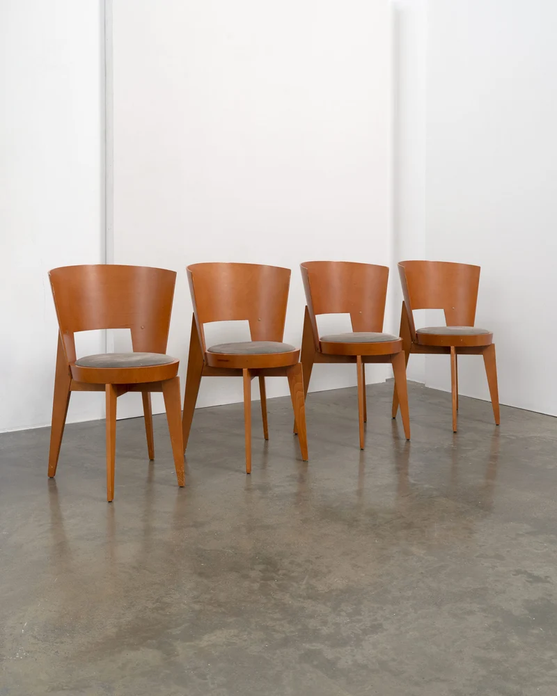 4 "Ola" Dining Chairs designed by Pascal Mourgue