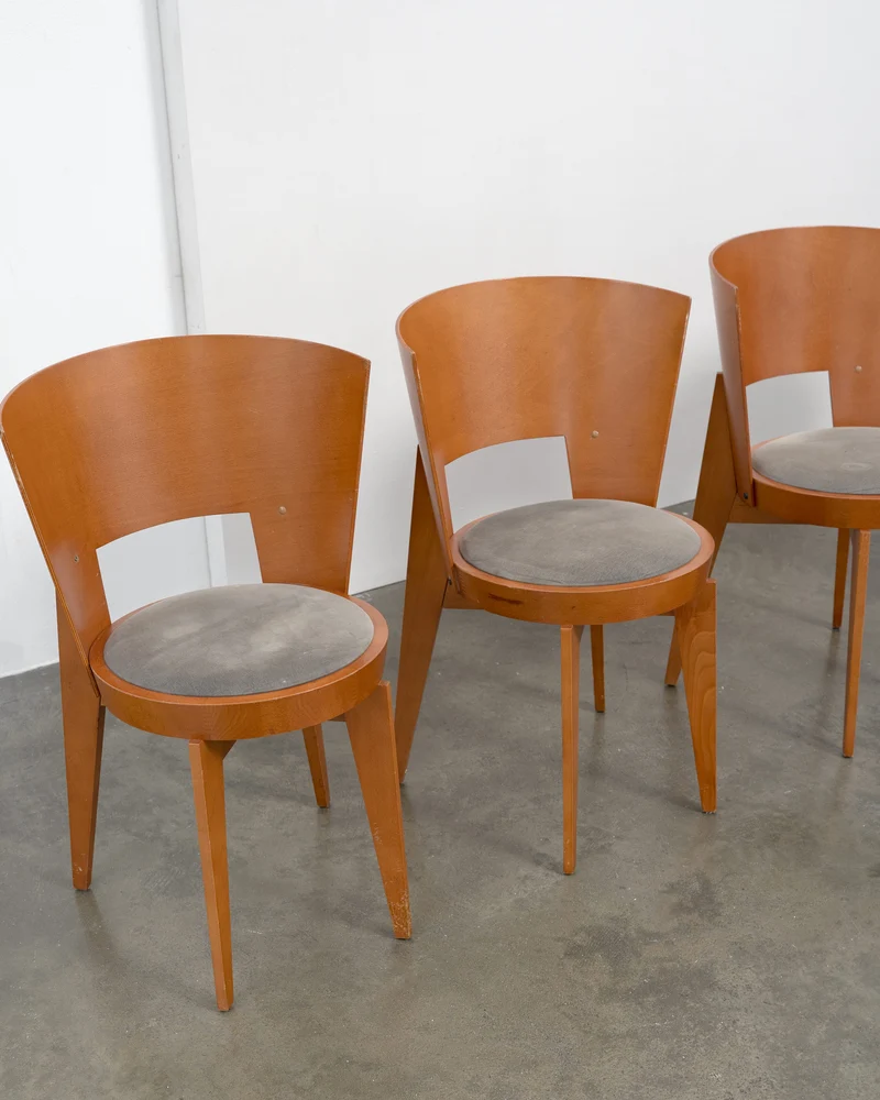 4 "Ola" Dining Chairs designed by Pascal Mourgue