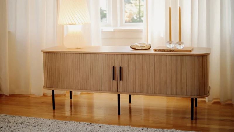 Easy Edge Media Unit, White Oak