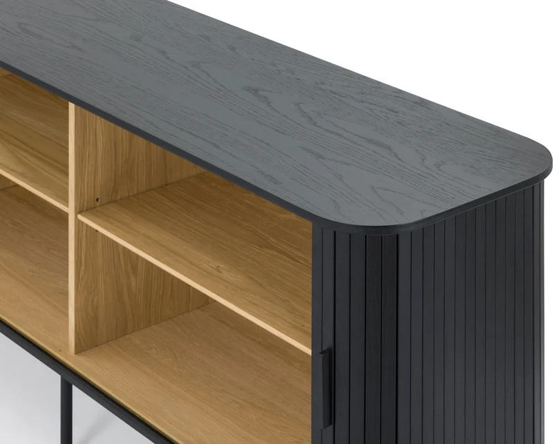 Easy Edge Sideboard, Regular, Black Oak