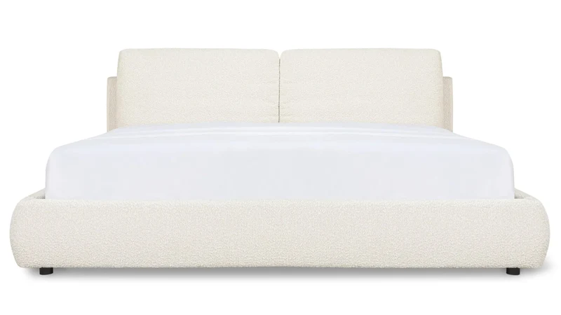 Cloud Bed, Queen, Cream Boucle