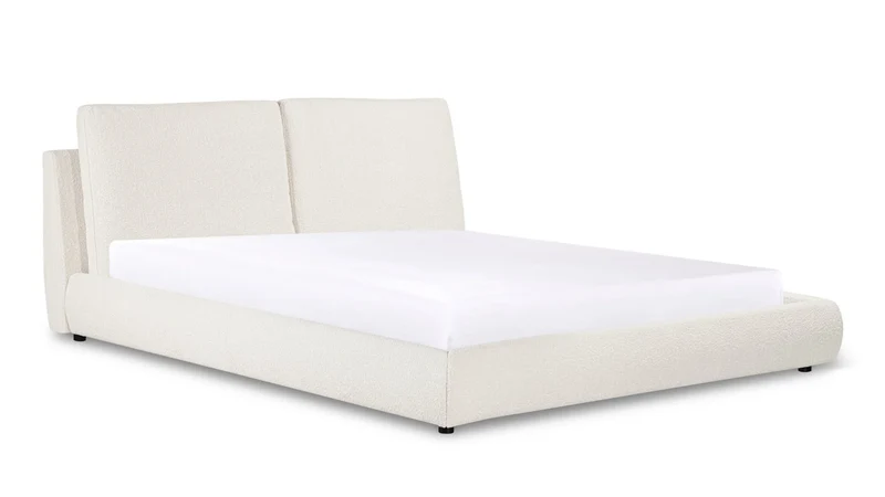 Cloud Bed, Queen, Cream Boucle