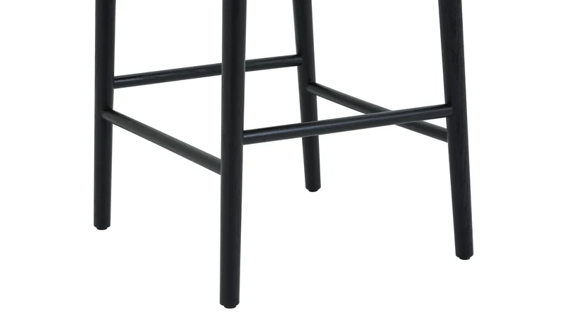 Count On Me Counter Stool, Black Oak, Black Seat