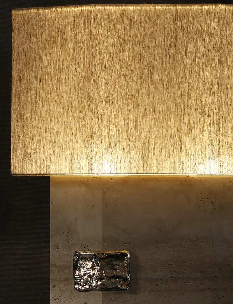 Ottavia Travertine Table Lamp