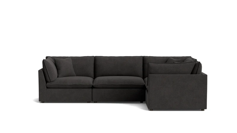 Chill Time 4-Piece Modular Sectional Closed, Dark Shadow