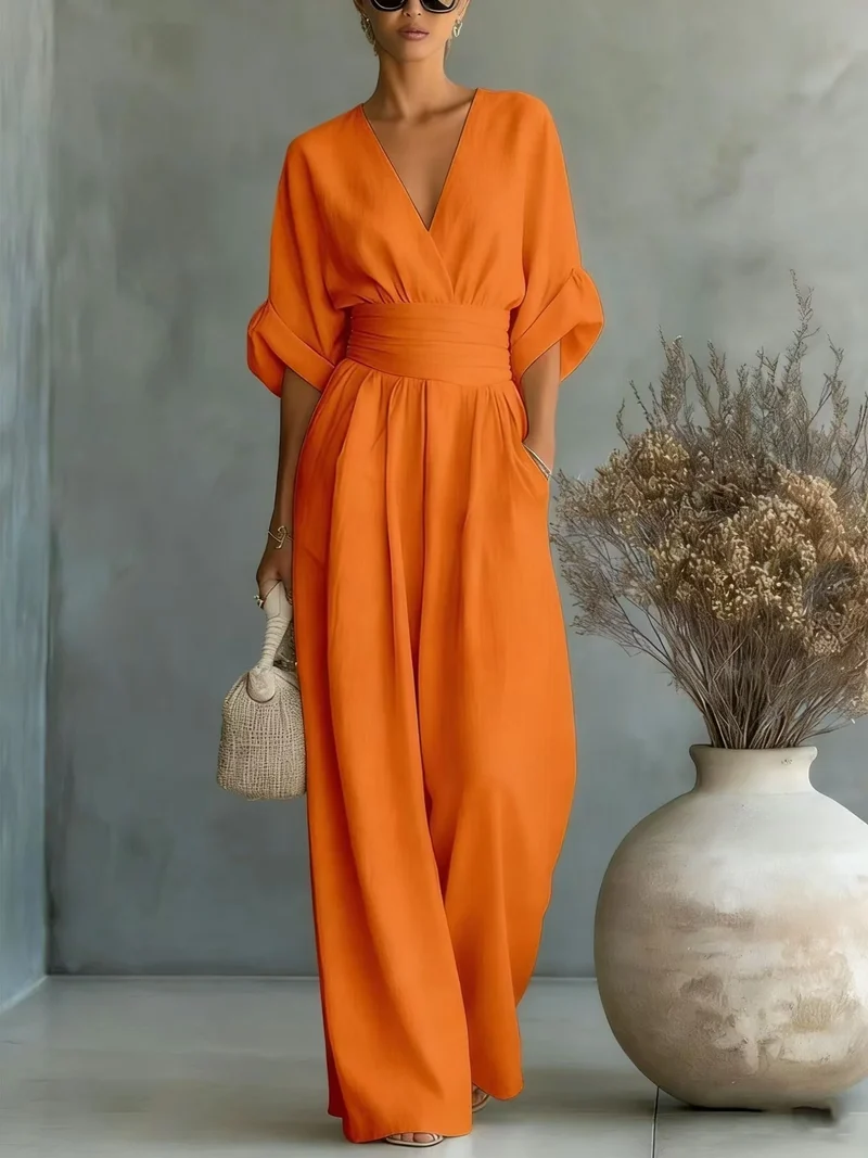 Combinaison V-Neck Cintrée