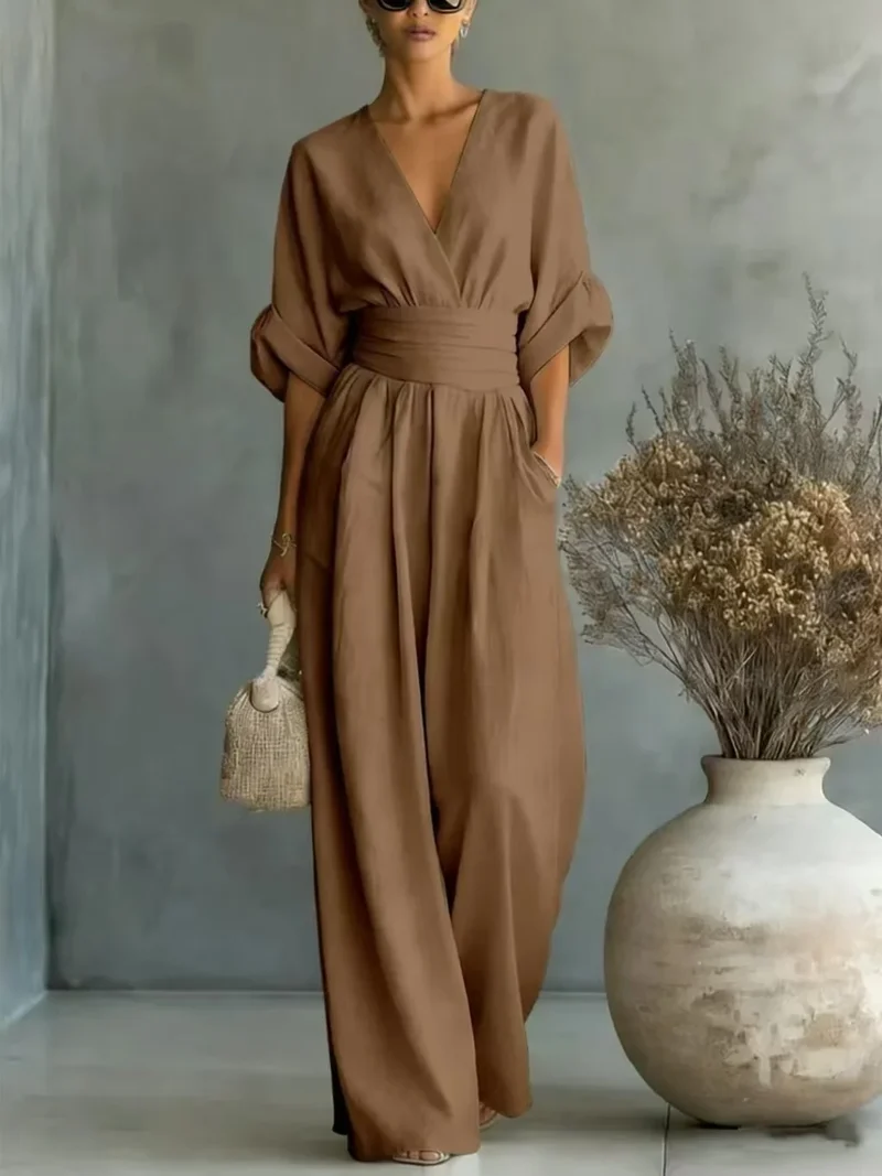 Combinaison V-Neck Cintrée