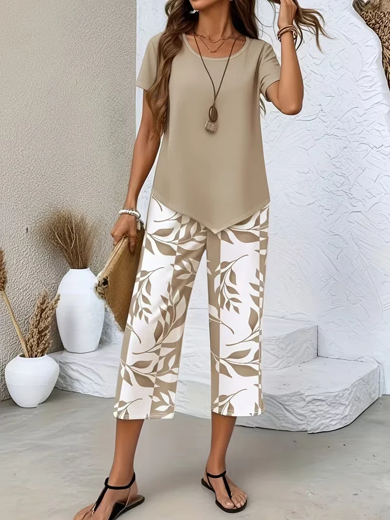 Ensemble Chic "Estival" – Pantalon Large et Haut