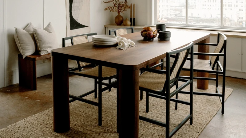 Field Dining Table, Seats 4-6 People, American Walnut