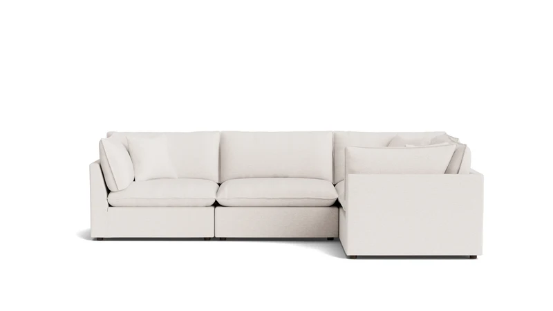 Chill Time 4-Piece Modular Sectional Closed, Nomad Snow
