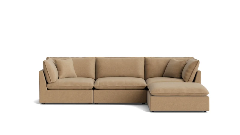 Chill Time 4-Piece Modular Sectional, Hazelnut