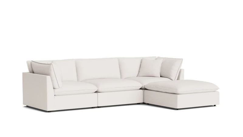 Chill Time 4-Piece Modular Sectional, Nomad Snow