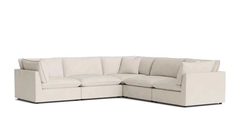 Chill Time 5-Piece Modular Sectional Closed, Birch