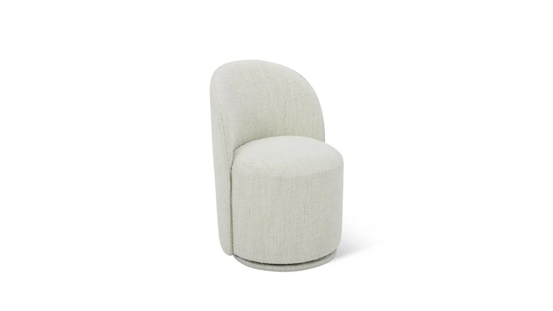 Dialed In Swivel Dining Chair, Sea Pearl