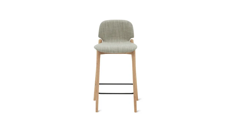Dine In Counter Stool, Oak/Taupe