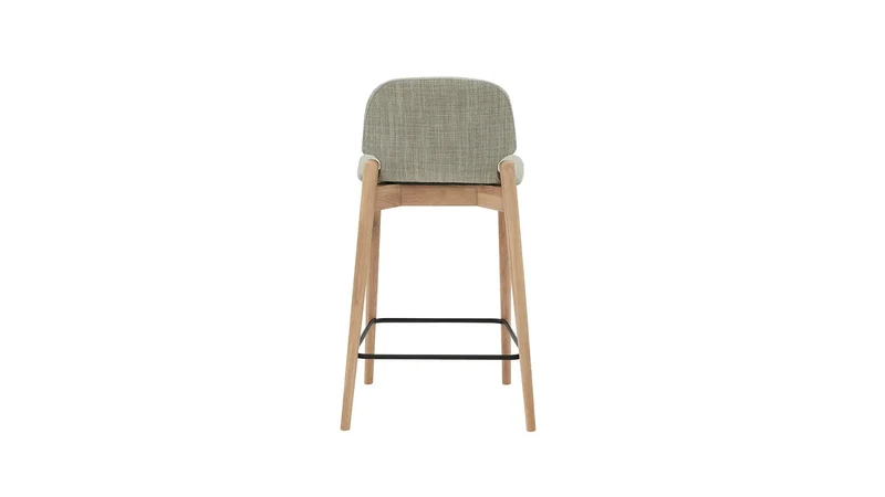 Dine In Counter Stool, Oak/Taupe