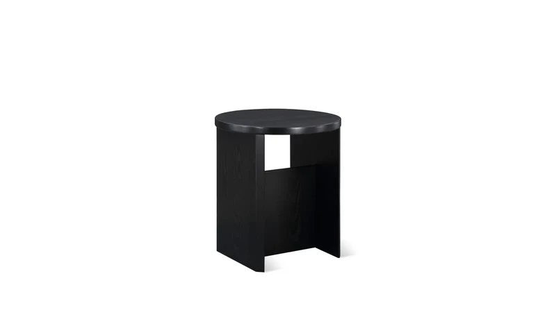 Field Stool, Black Oak