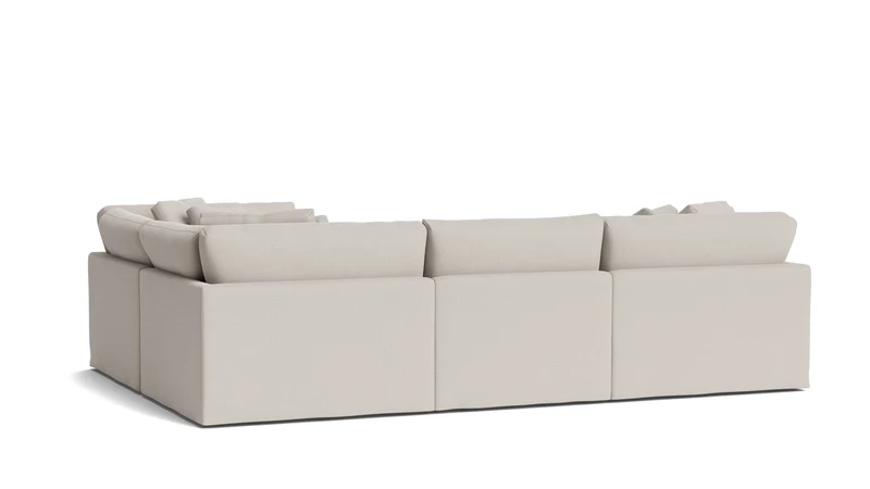 Get Together™ 4-Piece Modular Sectional Closed, Large, Clay