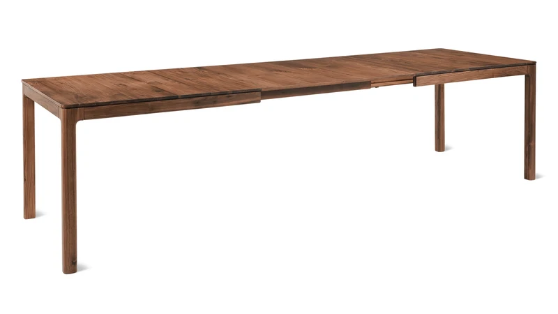Bridge Extendable Dining Table, Seats 6-12, American Walnut