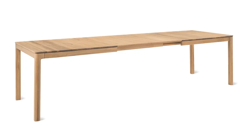 Bridge Extendable Dining Table, Seats 6-12, Oak