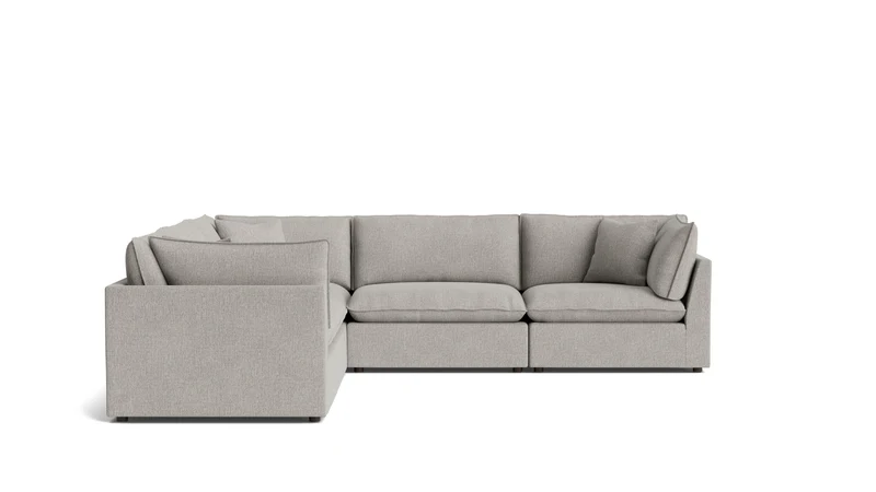 Chill Time 5-Piece Modular Sectional Closed, Heather