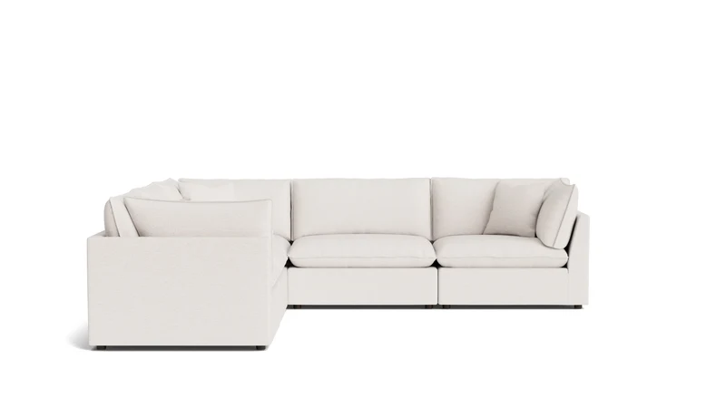 Chill Time 5-Piece Modular Sectional Closed, Nomad Snow