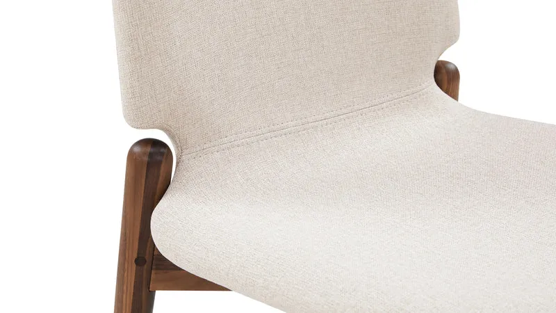 Dine In Dining Chair (Set of Two), Walnut/Dune