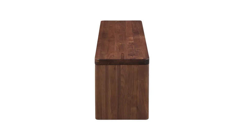 Form Bench, Seats 2, American Walnut