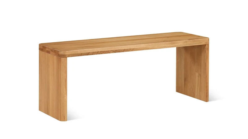Form Bench, Seats 2, Oak