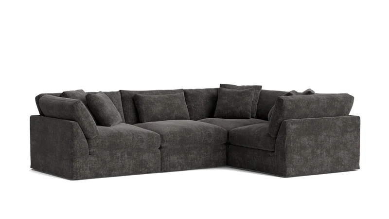 Get Together™ 4-Piece Modular Sectional Closed, Large, Truffle