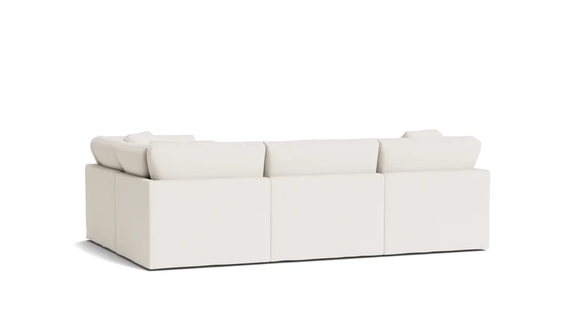 Get Together™ 4-Piece Modular Sectional Closed, Standard, Cream Linen