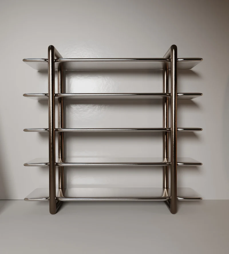 “Candy” Bookshelf | Stainless steel