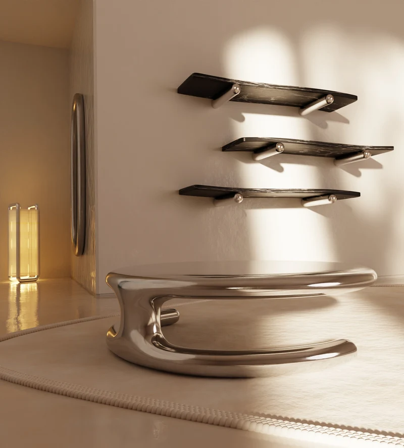 “Somnia” Low Table | Aluminum