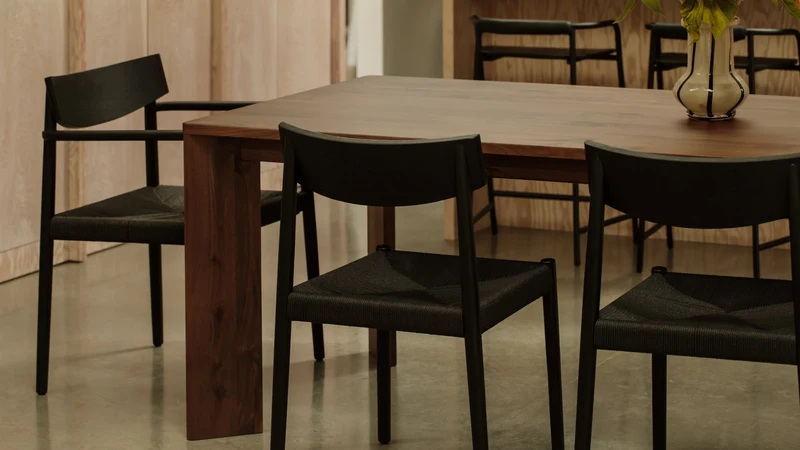 Frame Dining Table, Seats 6-8 People, American Walnut