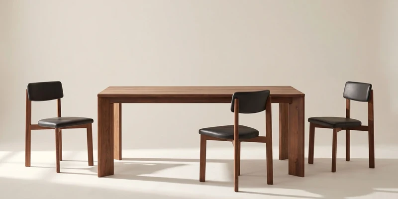 Frame Dining Table, Seats 6-8 People, American Walnut
