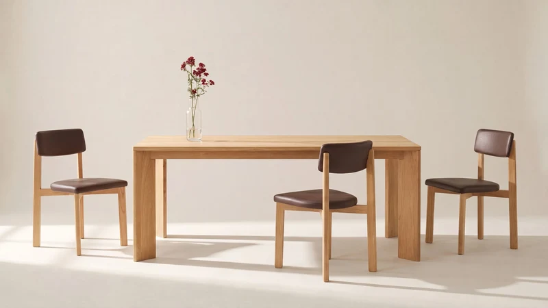 Frame Dining Table, Seats 6-8 People, Oak