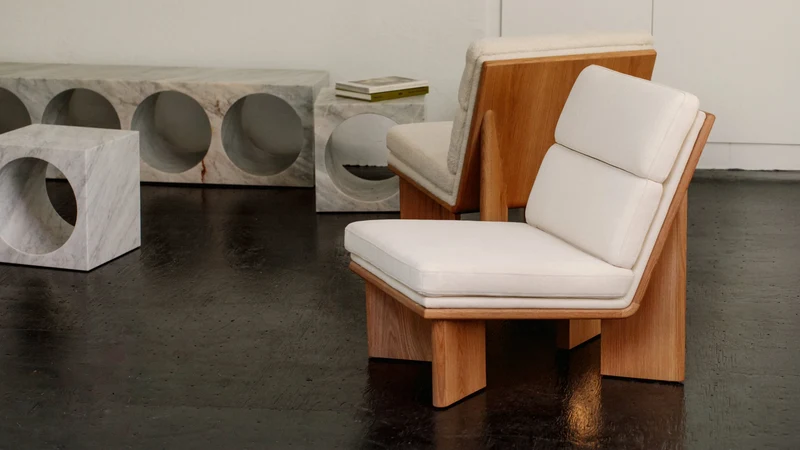 Frame Lounge Chair, Oak, Herringbone