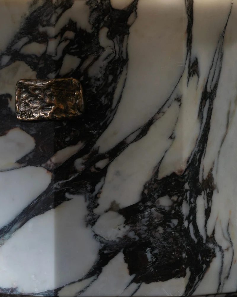 Ottavia Calacatta Viola Marble Table Lamp
