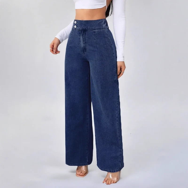 Jean Large Taille Haute "Héritage Denim"