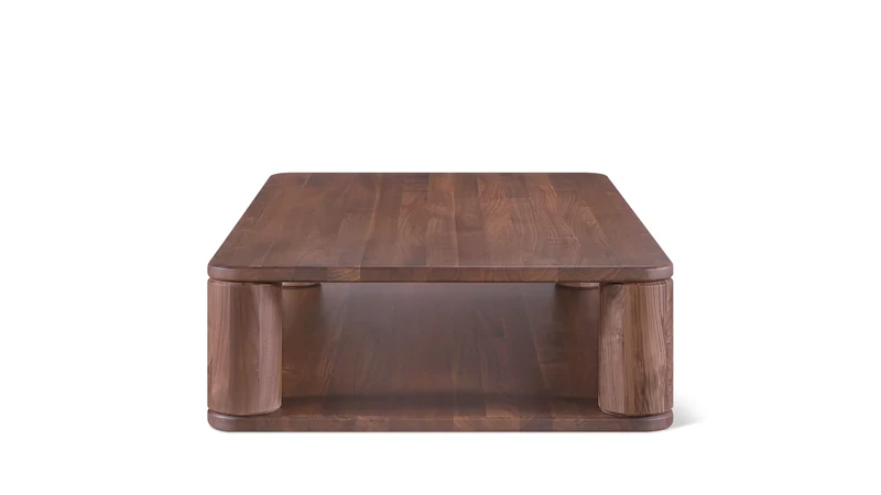 Double Feature Coffee Table, Large, American Walnut