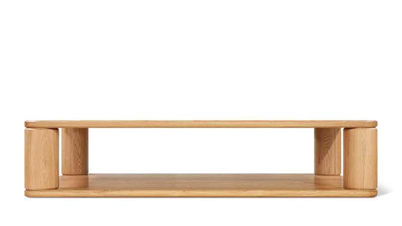 Double Feature Coffee Table, Large, Oak