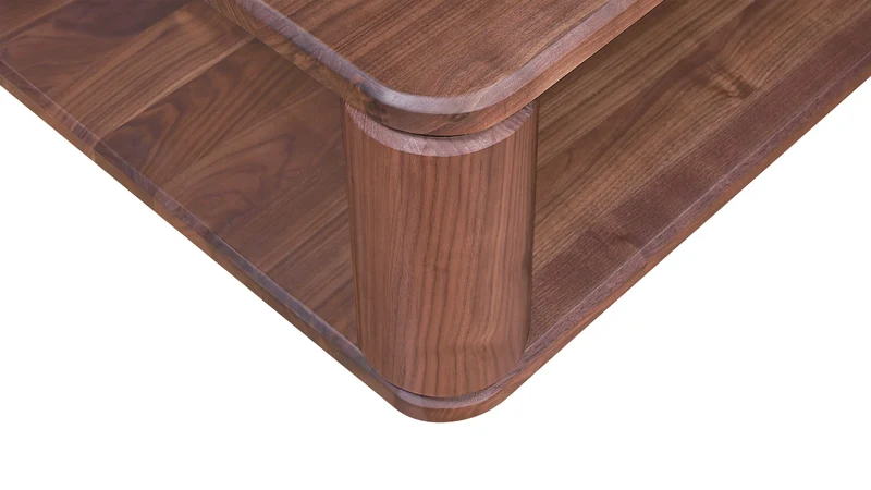 Double Feature Coffee Table, Regular, American Walnut