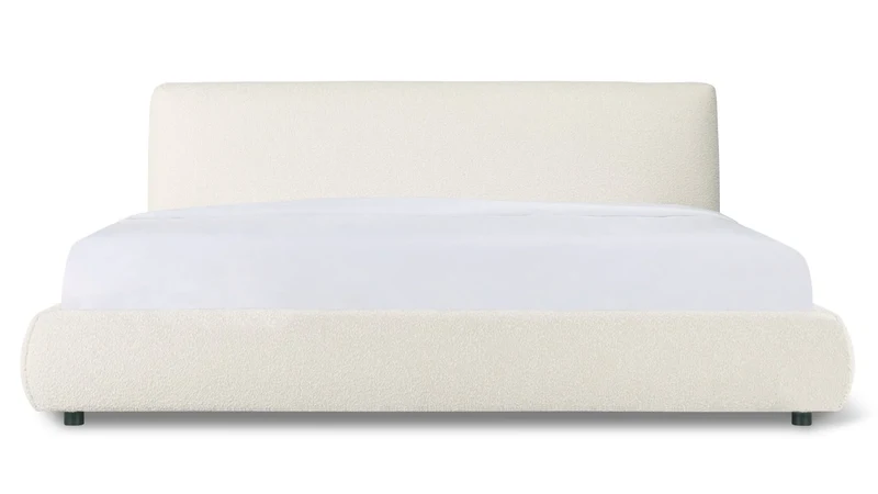Dream Bed, King, Cream Boucle